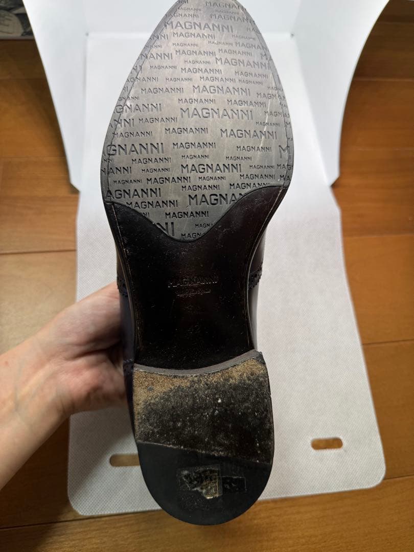 美品 マグナーニ ストレートチップ 靴 サイズ42