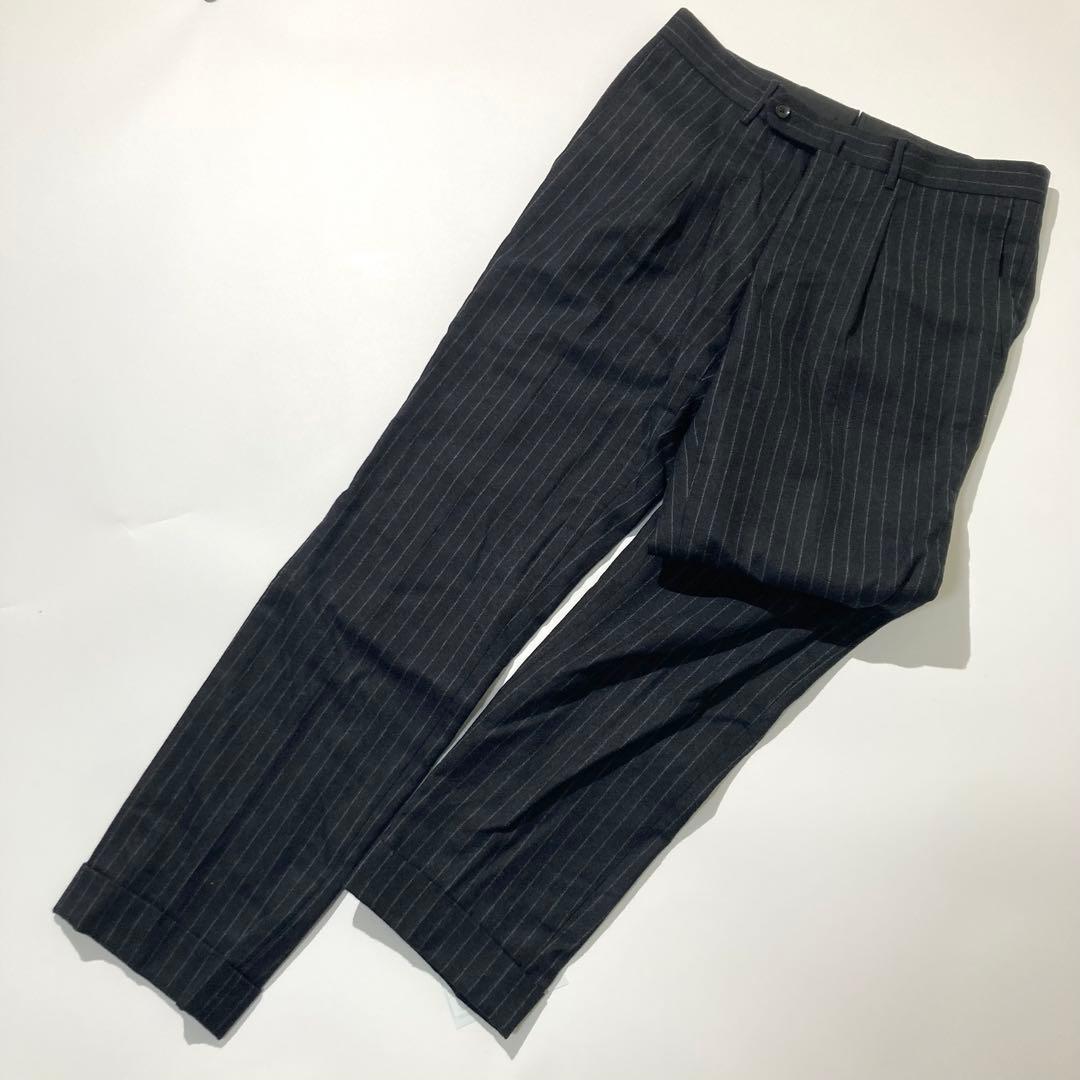 【極美品】RING JACKET MEISTER スーツ グレー ストライプ S