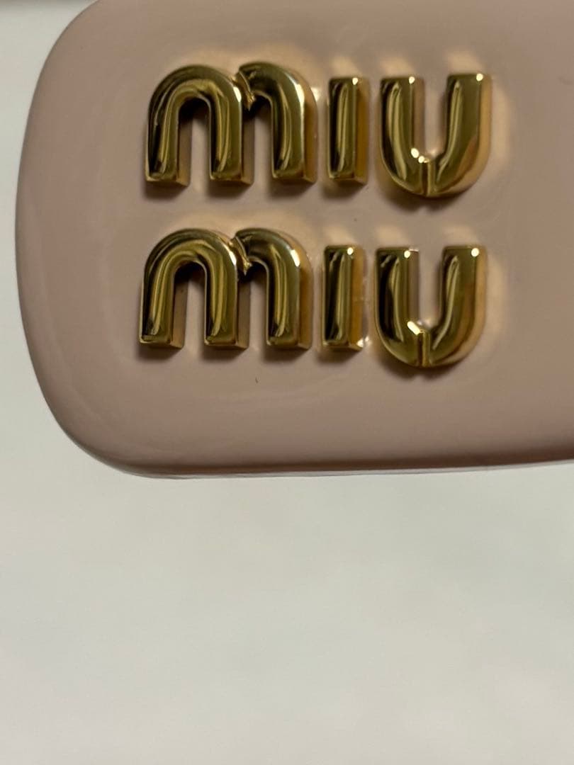 miu miu ピンク ヘアピン 正規品