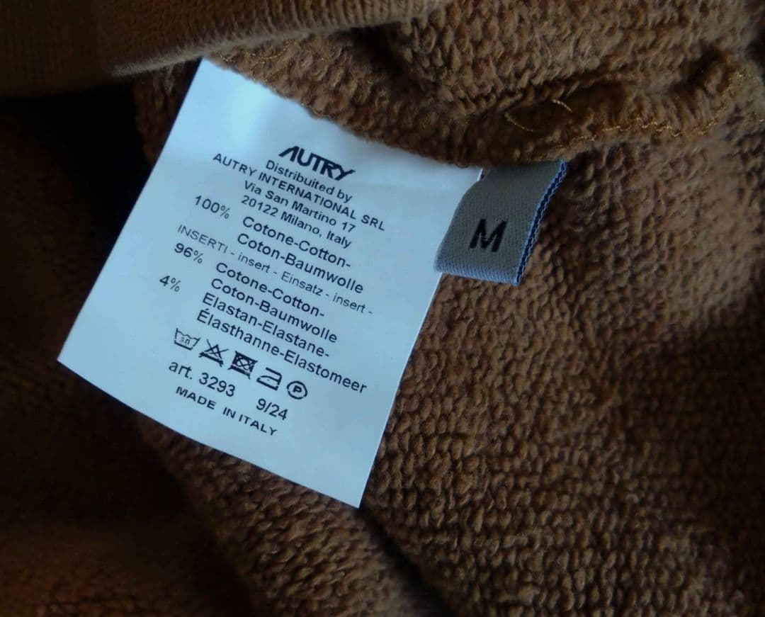 新品 AUTRY オートリー 25AW HOODIE HEAVY JERS M