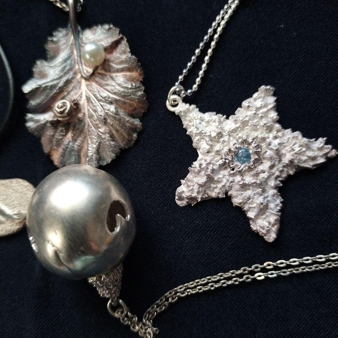 シルバーリングとペンダントセットハンドメイドまとめ売り