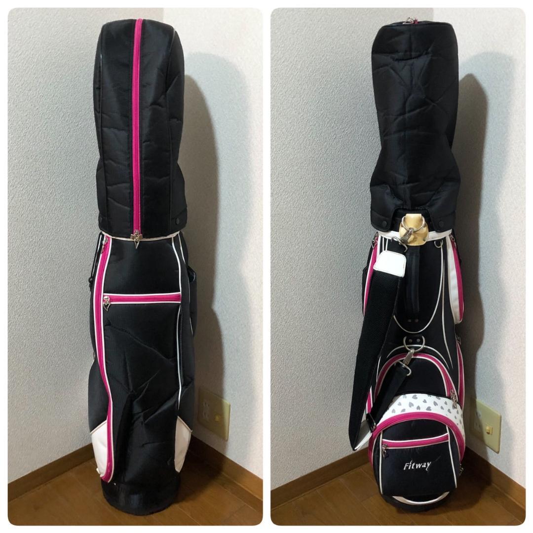 キャディバッグ付き ラルージュ Larouge レディース ゴルフ 9本