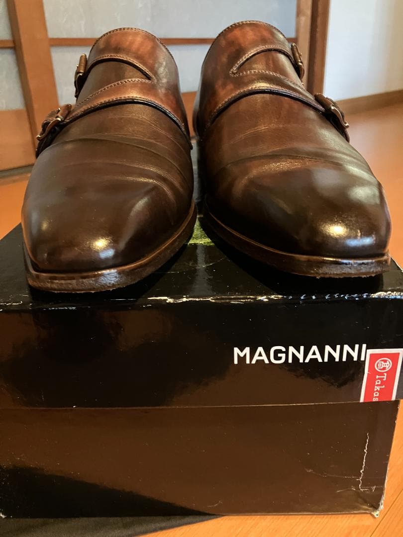 マグナーニ ダブルモンク 高島屋正規品 パティーヌ EU39 19567