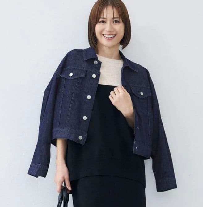 【カタログ掲載・洗える】ウスカルデニム襟付き ジャケット