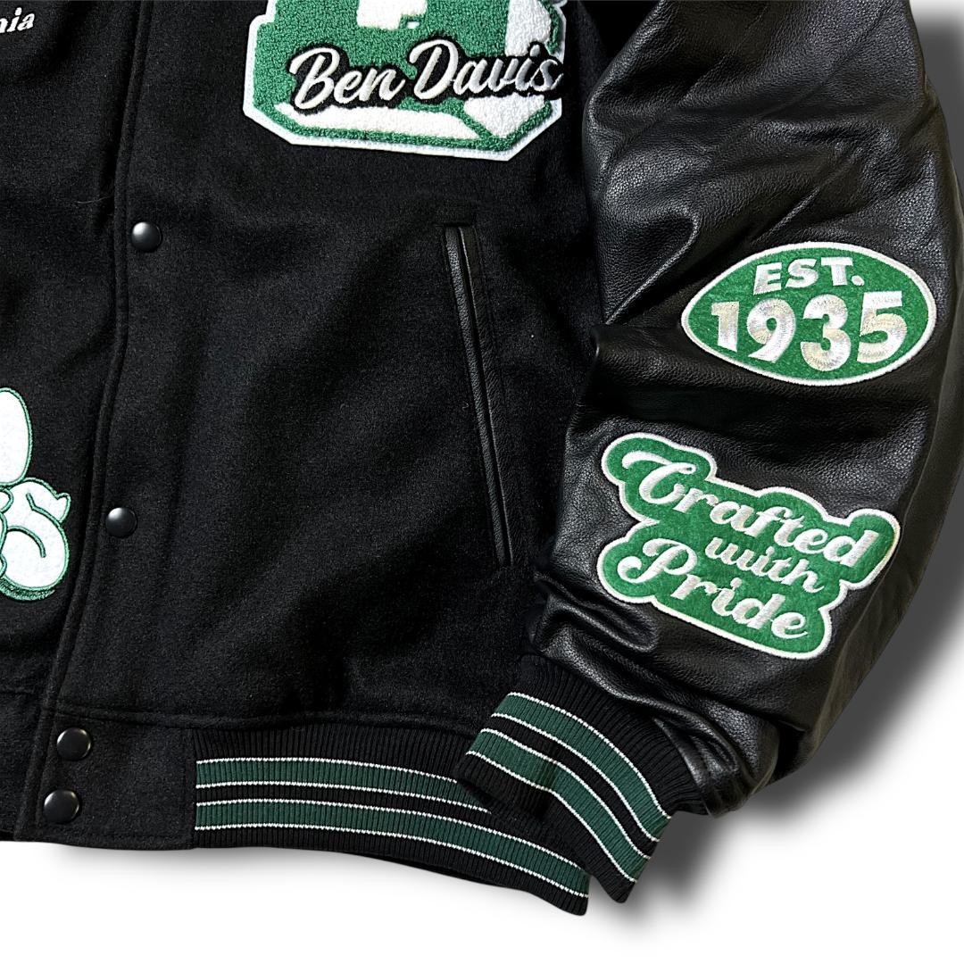 BEN DAVIS ベンデイビス リアルレザー スタジャン ブルゾン M