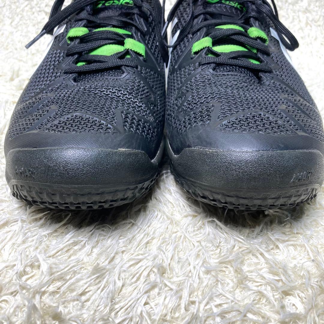 『美品』アシックス ゲルレゾリューション 8 OC テニスシューズ　ブラック