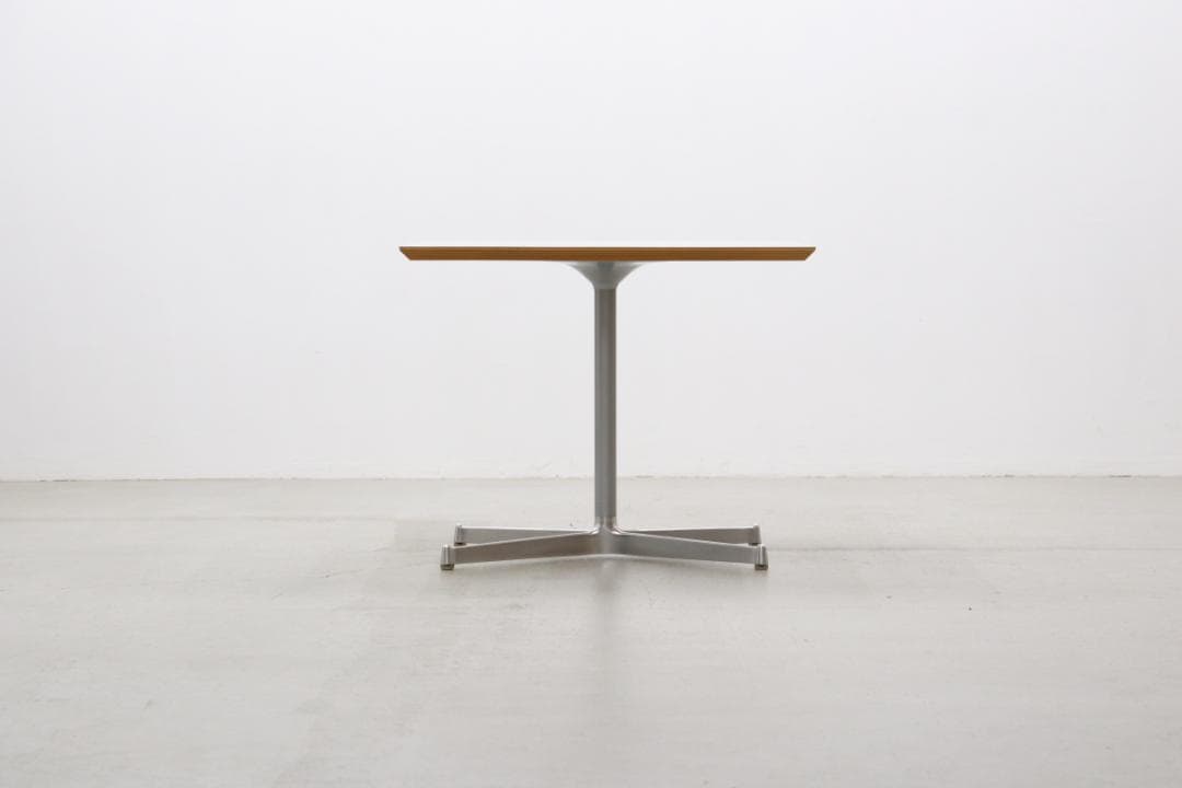 在庫2台 D&Department カフェテーブル ホワイト ナチュラル