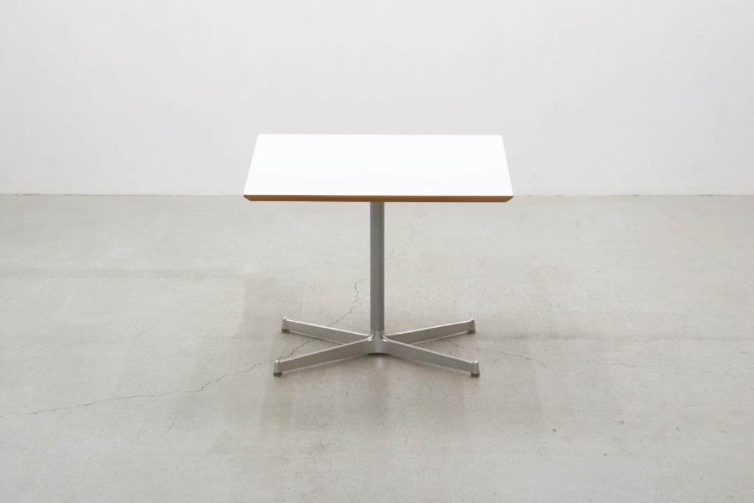 在庫2台 D&Department カフェテーブル ホワイト ナチュラル