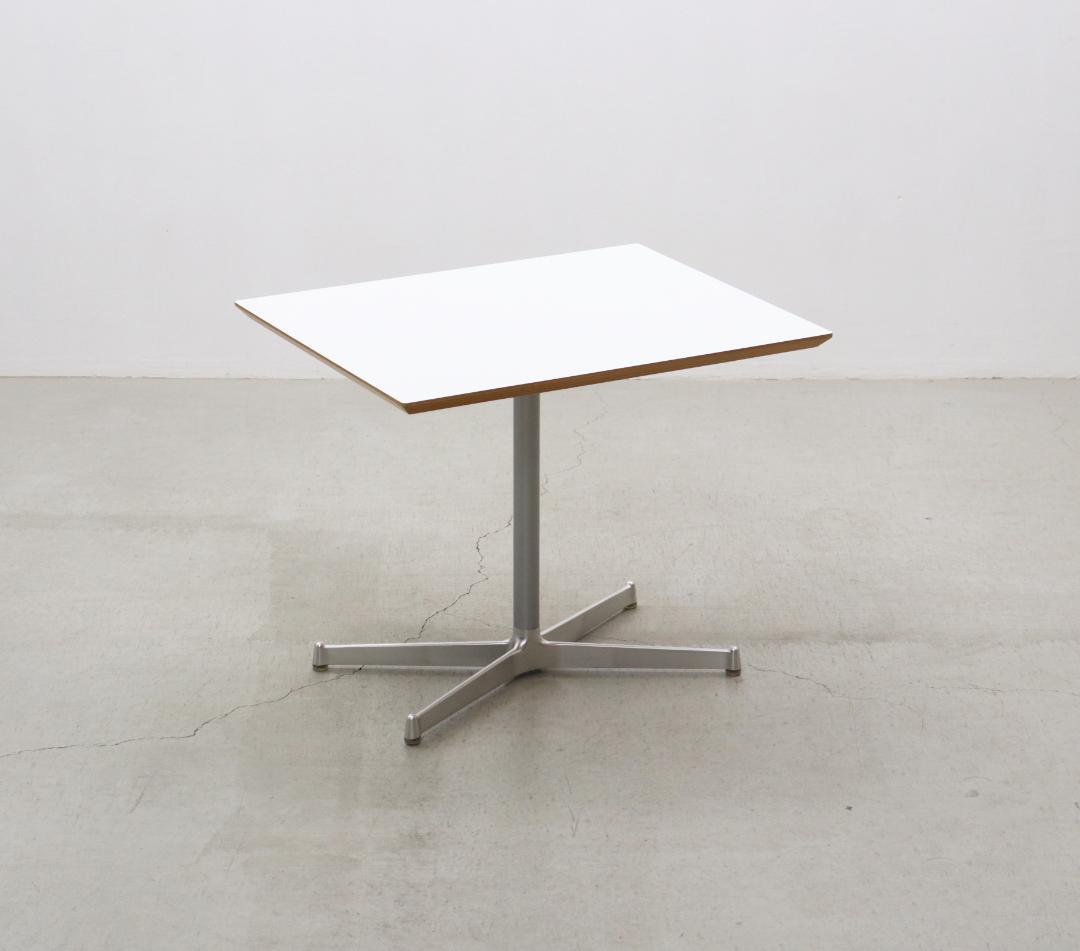 在庫2台 D&Department カフェテーブル ホワイト ナチュラル