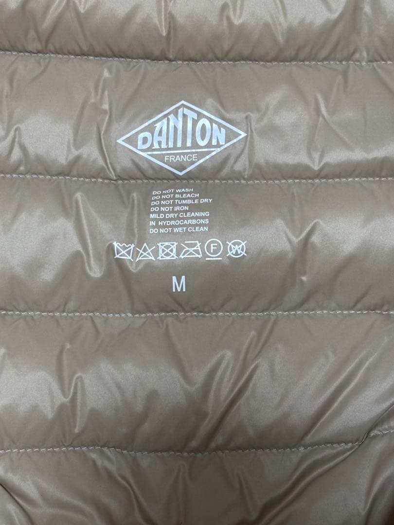 DANTON チェック柄 ダウンベスト M