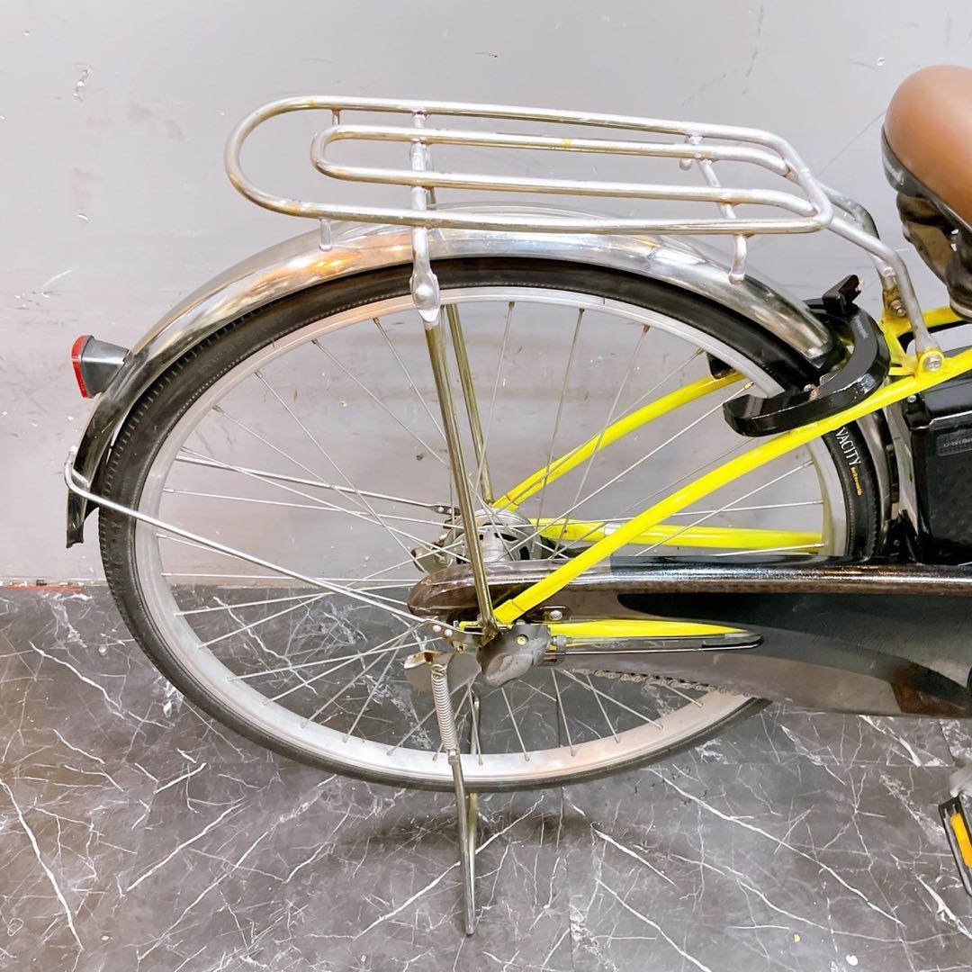 【701】電動自転車 パナソニック ビビ DX 黄緑 グリーン 26インチ