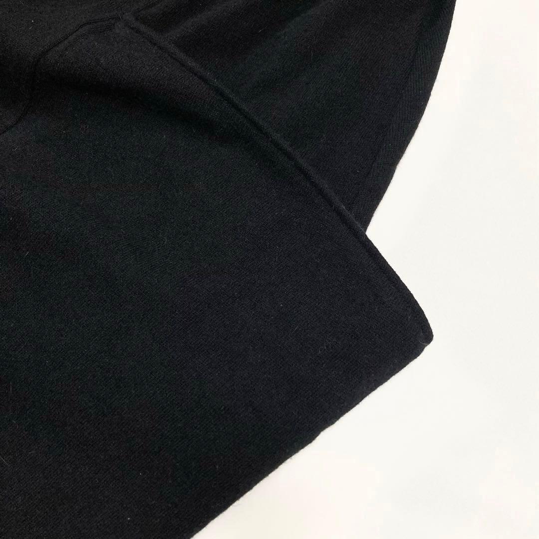 ヨウジヤマモト19AW ウール ハンドステッチ マント 変形ワンピース 黒1