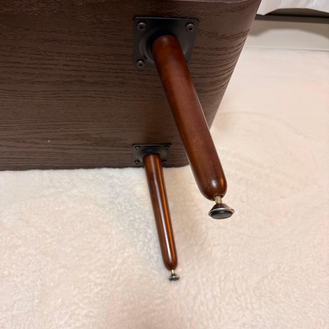 ニトリ センターテーブル ノルディック 強化ガラス ダークブラウン