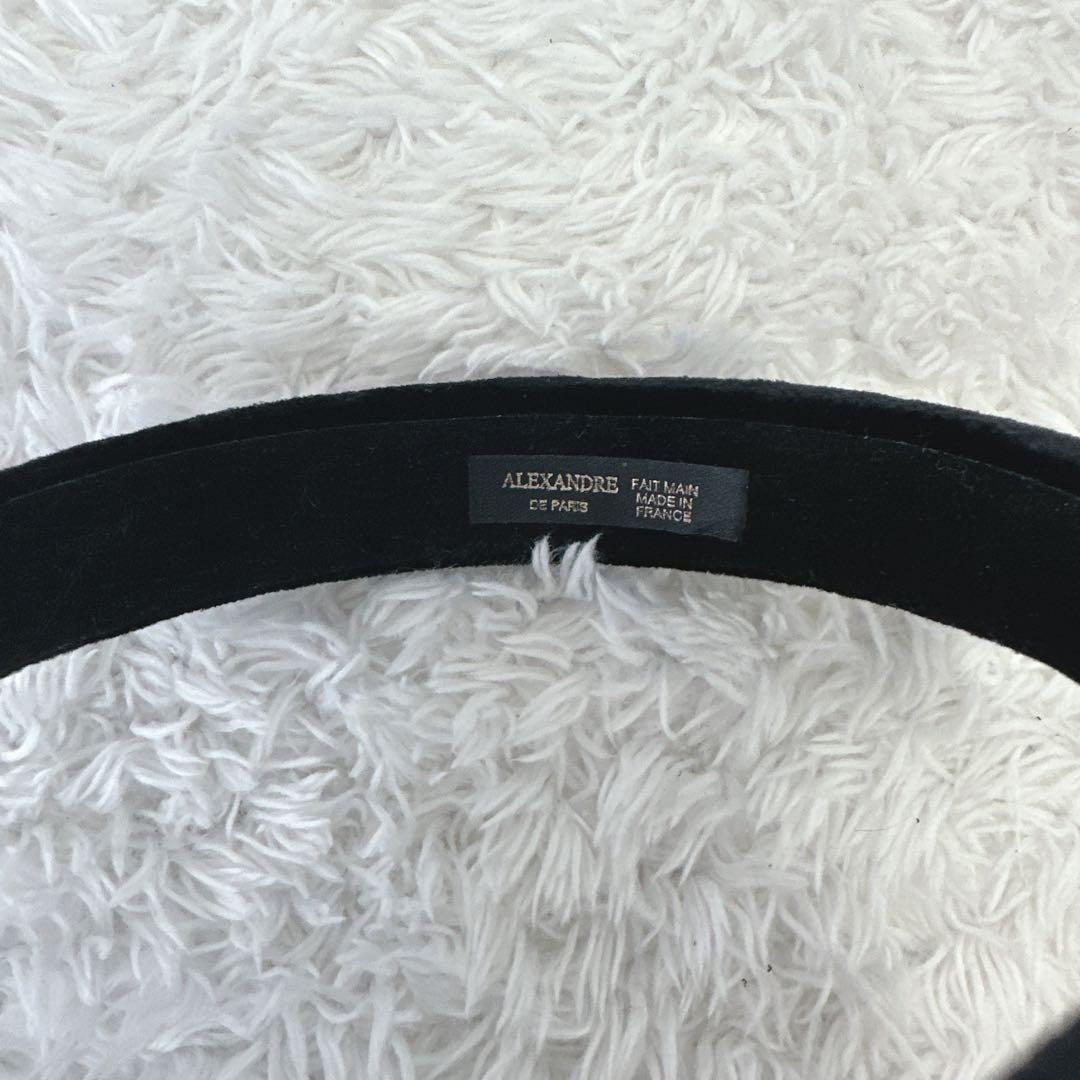 【極美品】アレクサンドル ドゥ パリ　ベロアカチューシャ