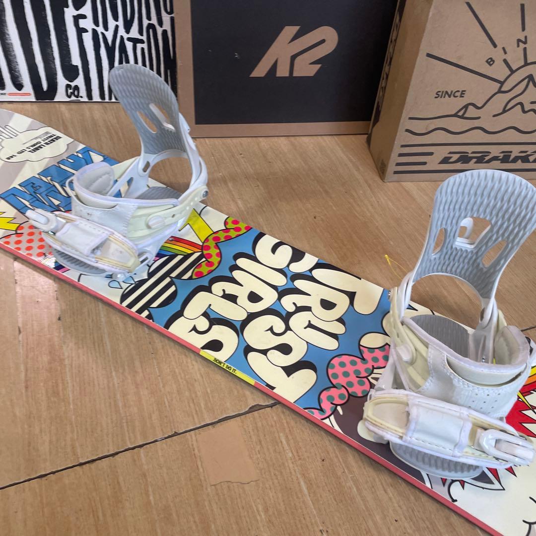 デスレーベル×HEAD　グラトリ◎トラストガール　バイン付スノーボードセット