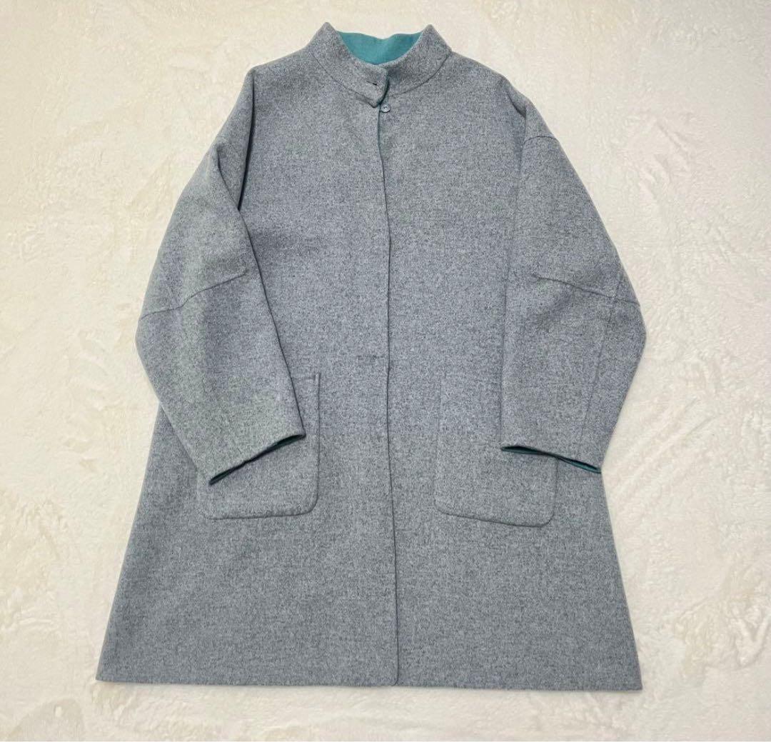 東風 美品 SIMPLICUTE リバーシブルコート フリー B.C