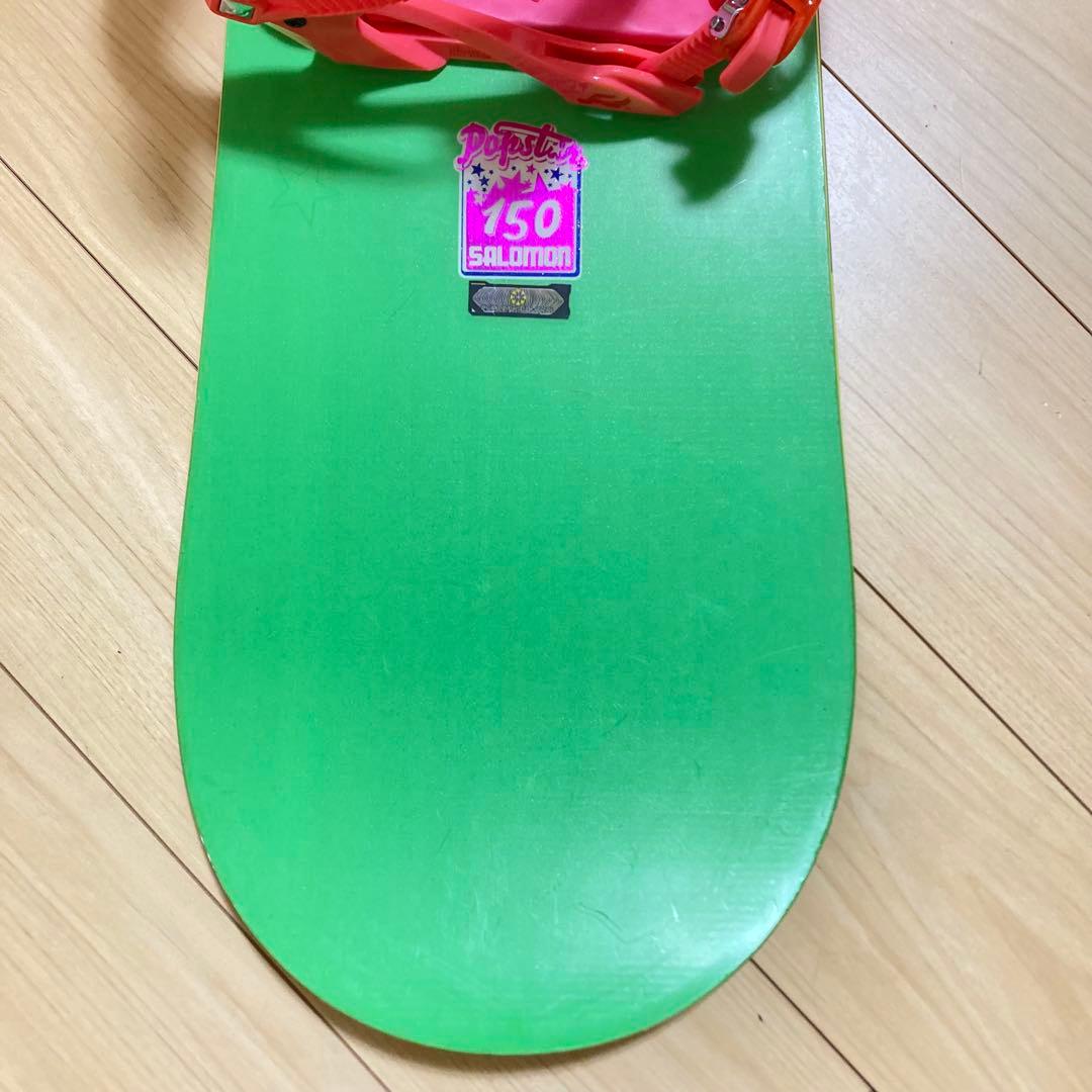 SALOMON スノーボードセット150cm ビンディング付 初中級 2点セット