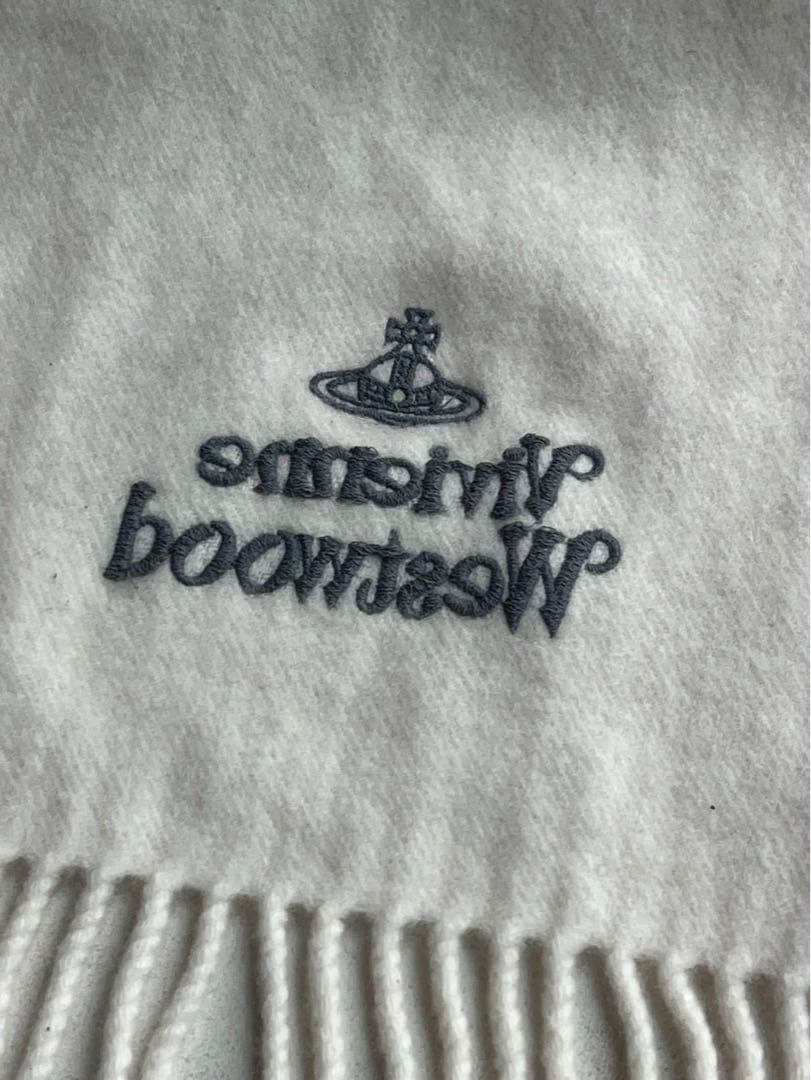 【極美品】Vivienne Westwood ホワイトマフラー