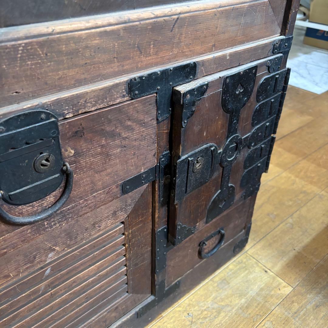うらら 希少 明治時代 アンティーク 箪笥 レトロ タンス 時代箪笥
