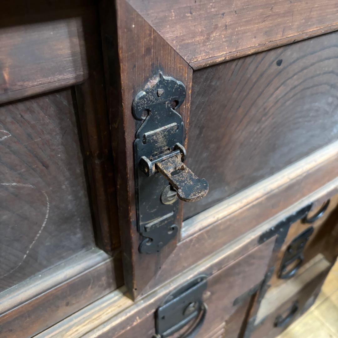 うらら 希少 明治時代 アンティーク 箪笥 レトロ タンス 時代箪笥