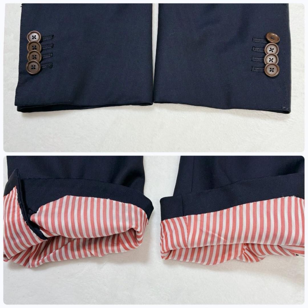 トゥモローランド スーツ セットアップ ストライプ カノニコ モヘヤ混 紺