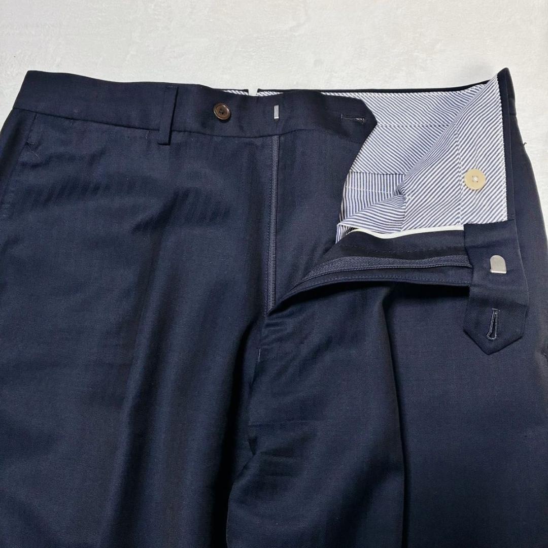 トゥモローランド スーツ セットアップ ストライプ カノニコ モヘヤ混 紺