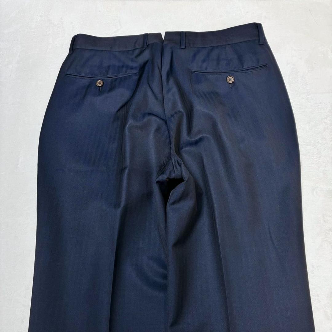 トゥモローランド スーツ セットアップ ストライプ カノニコ モヘヤ混 紺