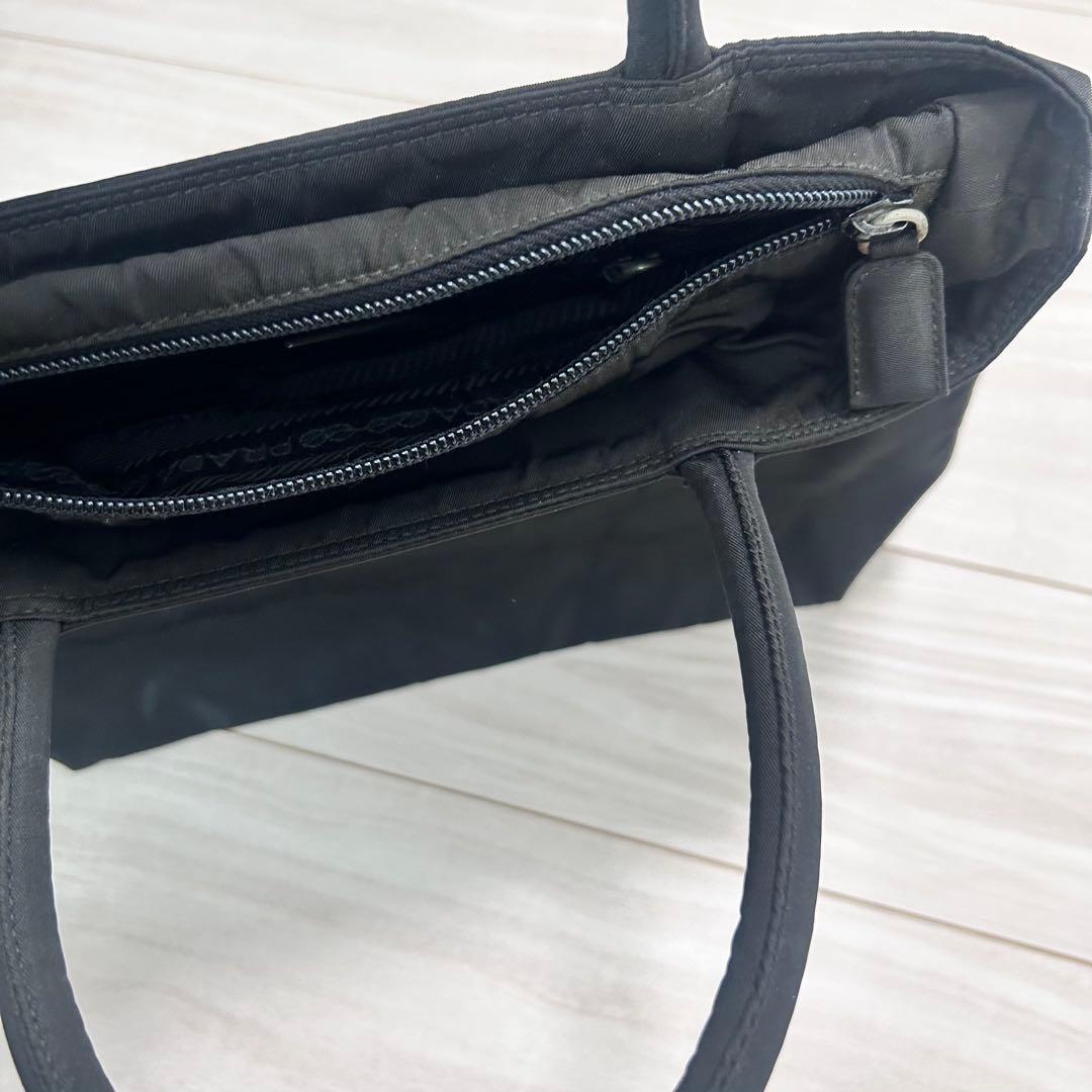 最終値下げ‼️【極美品】プラダ ナイロン トートバッグ 三角ロゴ ブラック 黒色