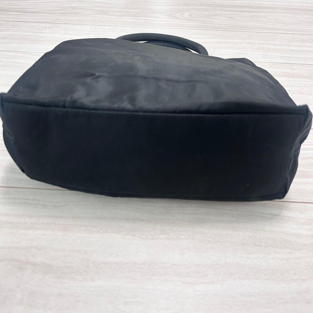 最終値下げ‼️【極美品】プラダ ナイロン トートバッグ 三角ロゴ ブラック 黒色