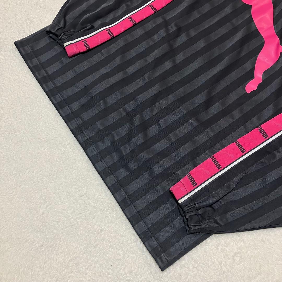 ナイスカラーリング！プーマpuma ジャージセットアップ　上下　刺繍　デカロゴ