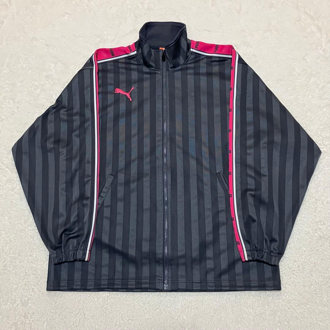 ナイスカラーリング！プーマpuma ジャージセットアップ　上下　刺繍　デカロゴ