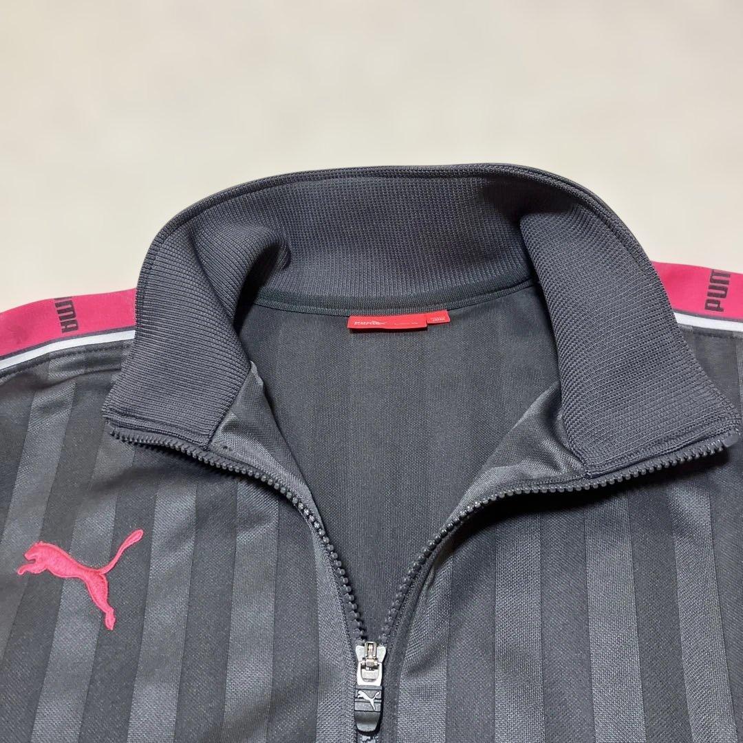 ナイスカラーリング！プーマpuma ジャージセットアップ　上下　刺繍　デカロゴ