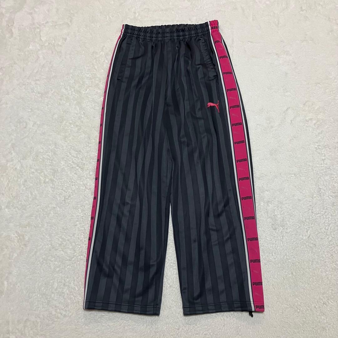 ナイスカラーリング！プーマpuma ジャージセットアップ　上下　刺繍　デカロゴ