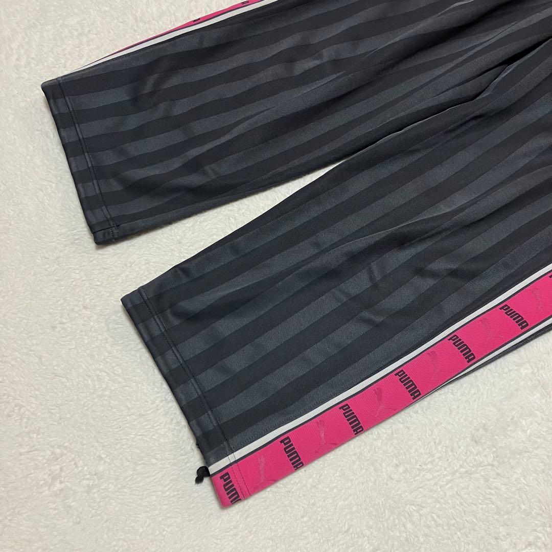 ナイスカラーリング！プーマpuma ジャージセットアップ　上下　刺繍　デカロゴ