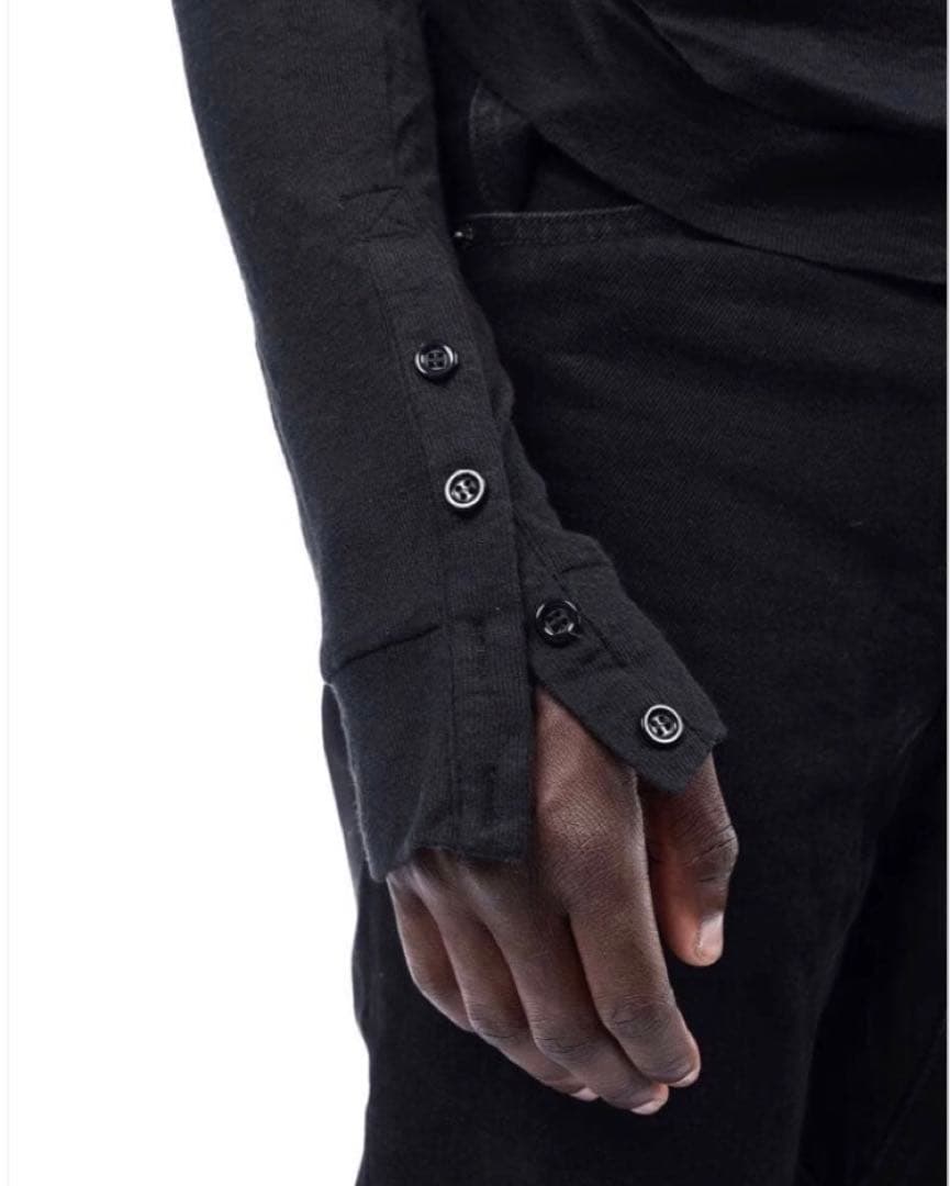 【NO/FAITH STUDIOS】 ダブルレイヤードボタンロングスリーブ