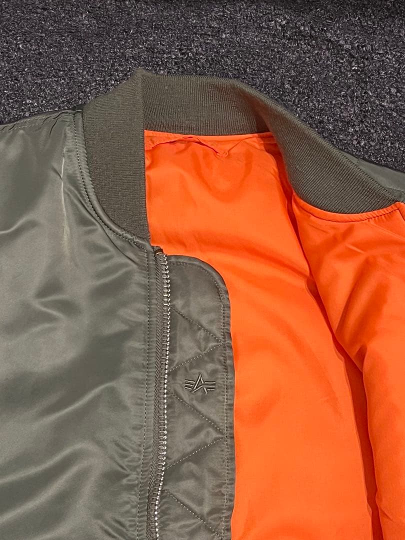 Alpha MA-1フライトジャケット オリーブグリーン Lサイズ