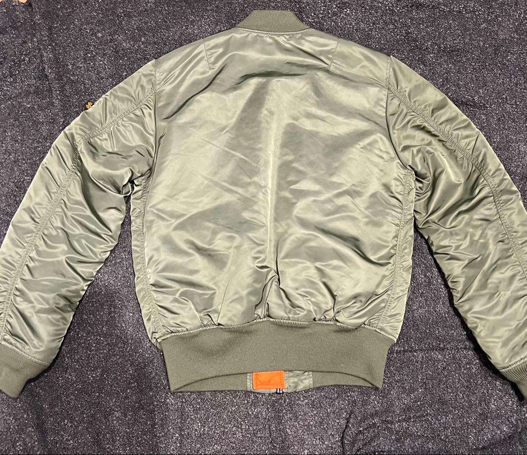 Alpha MA-1フライトジャケット オリーブグリーン Lサイズ