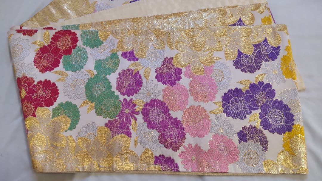 花柄振袖と帯セット