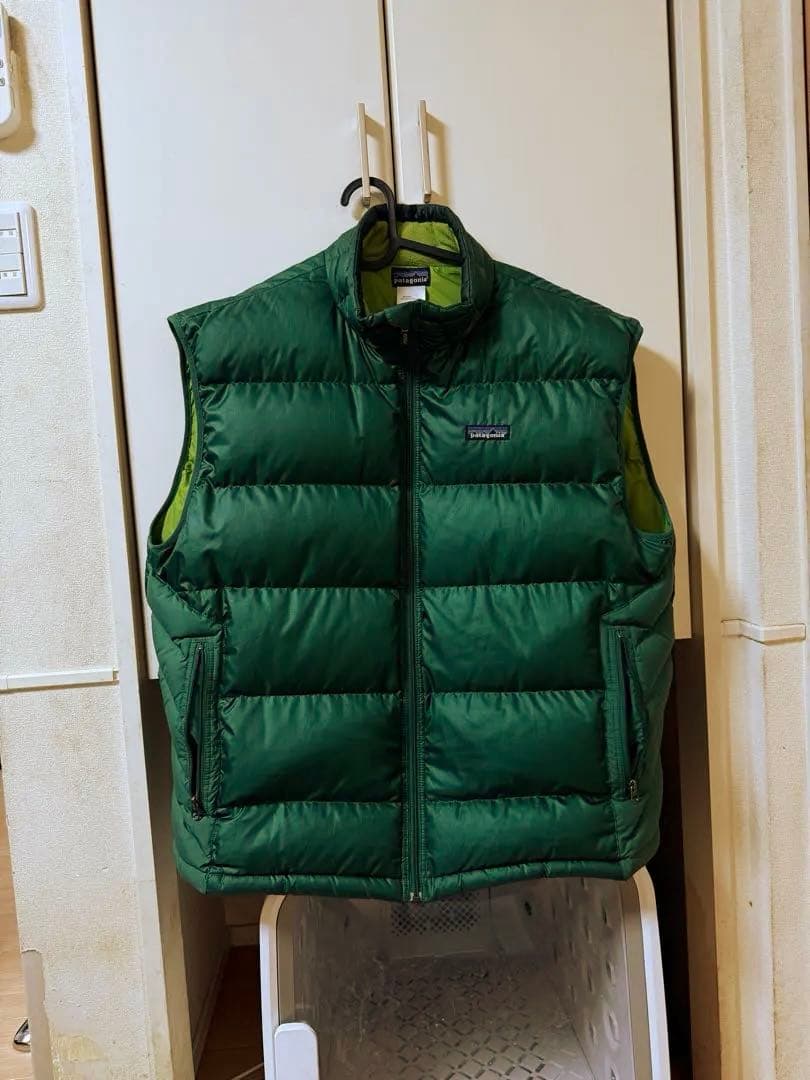 OLD Patagonia ダウンベスト グリーン USED