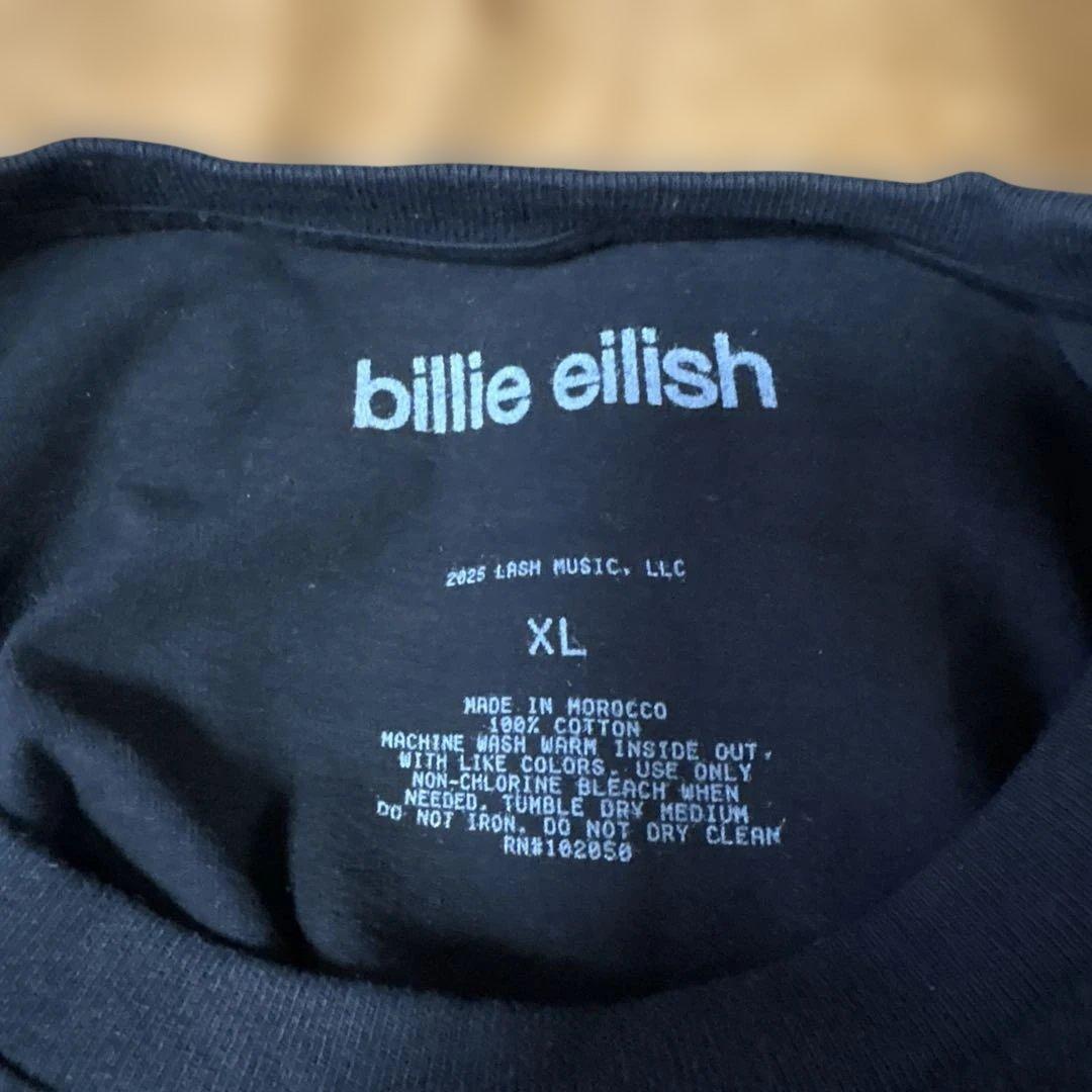 ビリー・アイリッシュ プリントTシャツ オーバーサイズXL2025オフィシャル