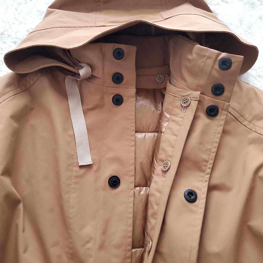 美品 レリル 3way ポンチョ 中綿ライナー付き ジャケット キャメル