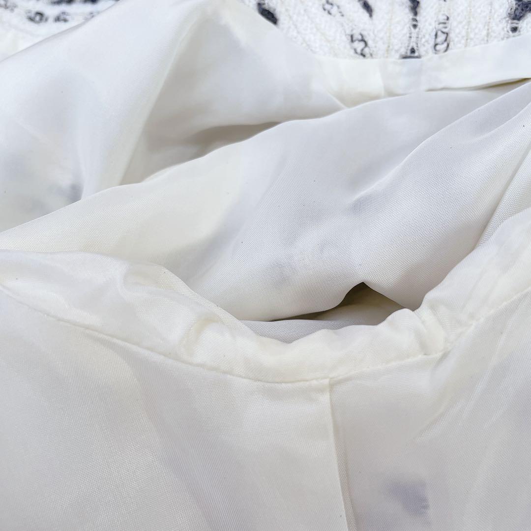 美品　ルネ　レッキスファー付　ツイードコート　ロング　TISSUE