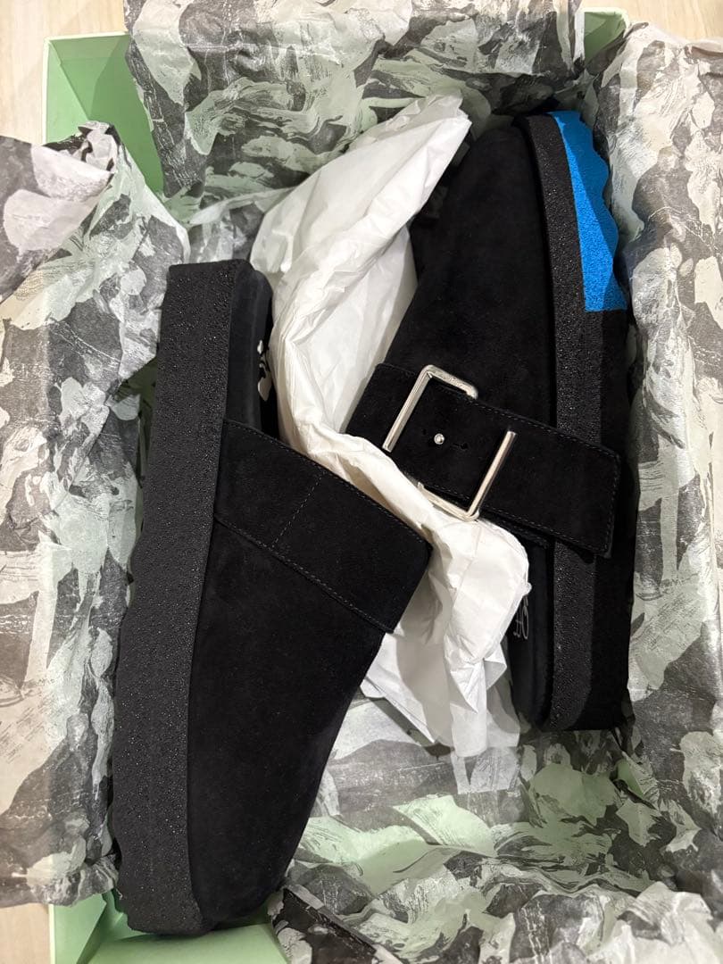 値引き中OFF-WHITECOMFORTLEATHER SLIPPER41インチ