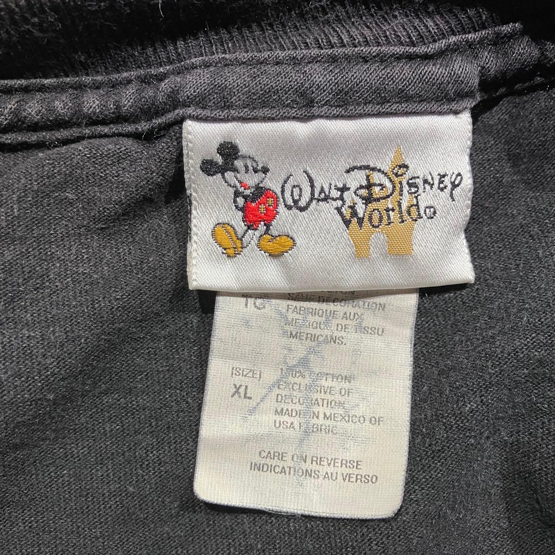 ディズニー　ミッキー tシャツ ブラック　XL 花火　ドナルド　グーフィー