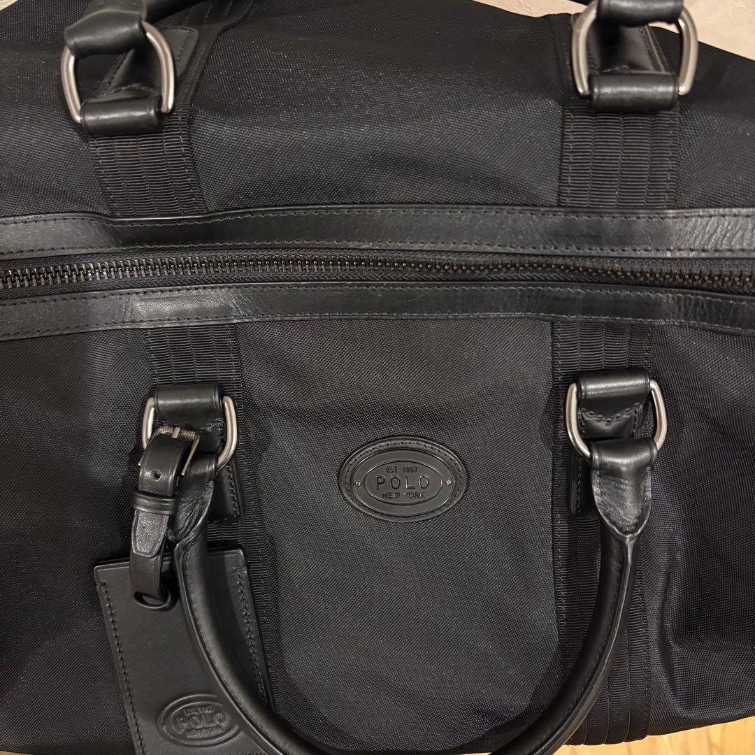 【希少】POLO RALPHLAUREN ボストンバッグ レザーナイロン2way