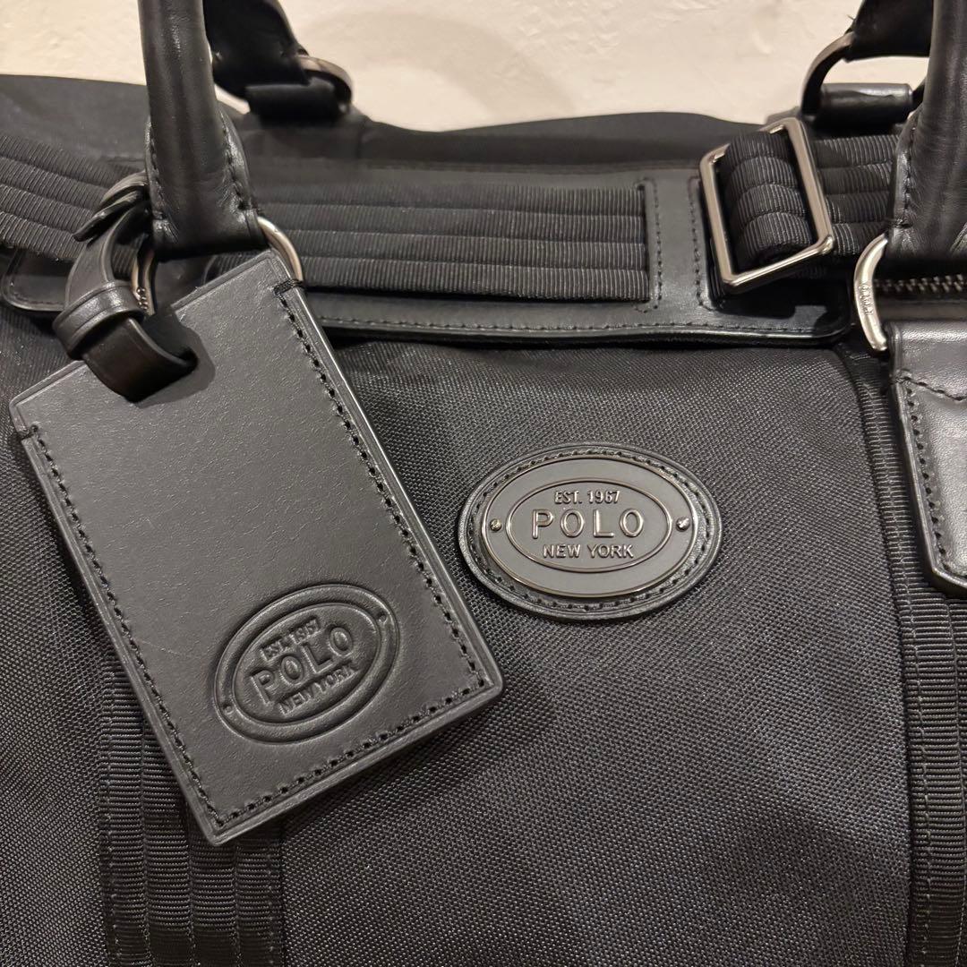 【希少】POLO RALPHLAUREN ボストンバッグ レザーナイロン2way