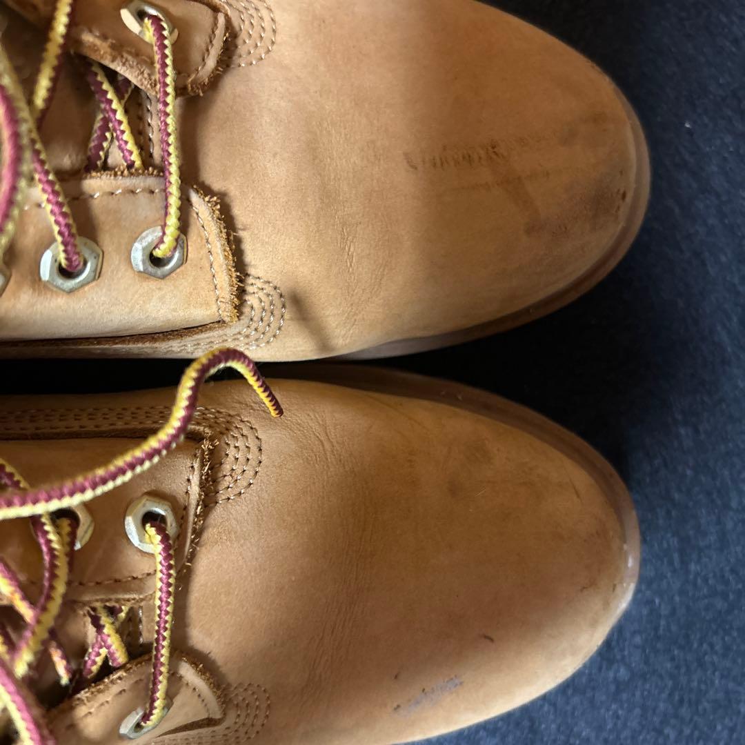 Timberland ベージュ ワークブーツ ティンバー