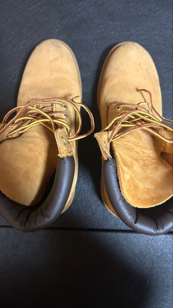 Timberland ベージュ ワークブーツ ティンバー