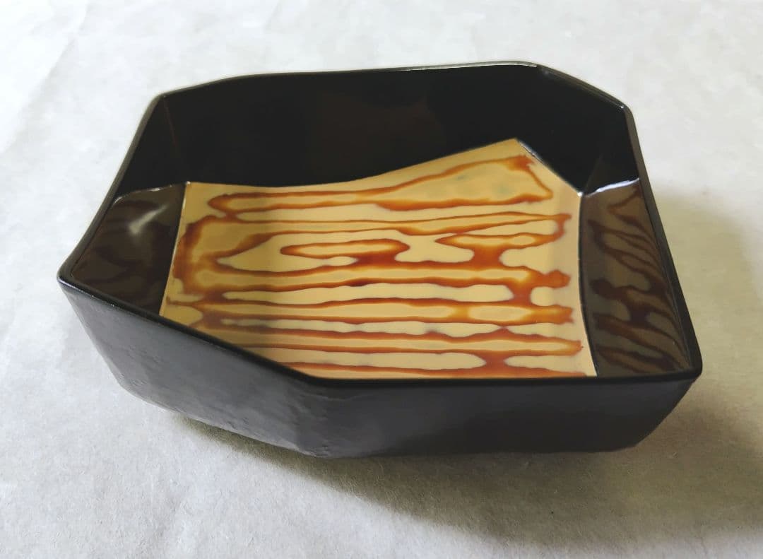 乾漆内堆漆菓子器 二点セット 未使用 新品同様