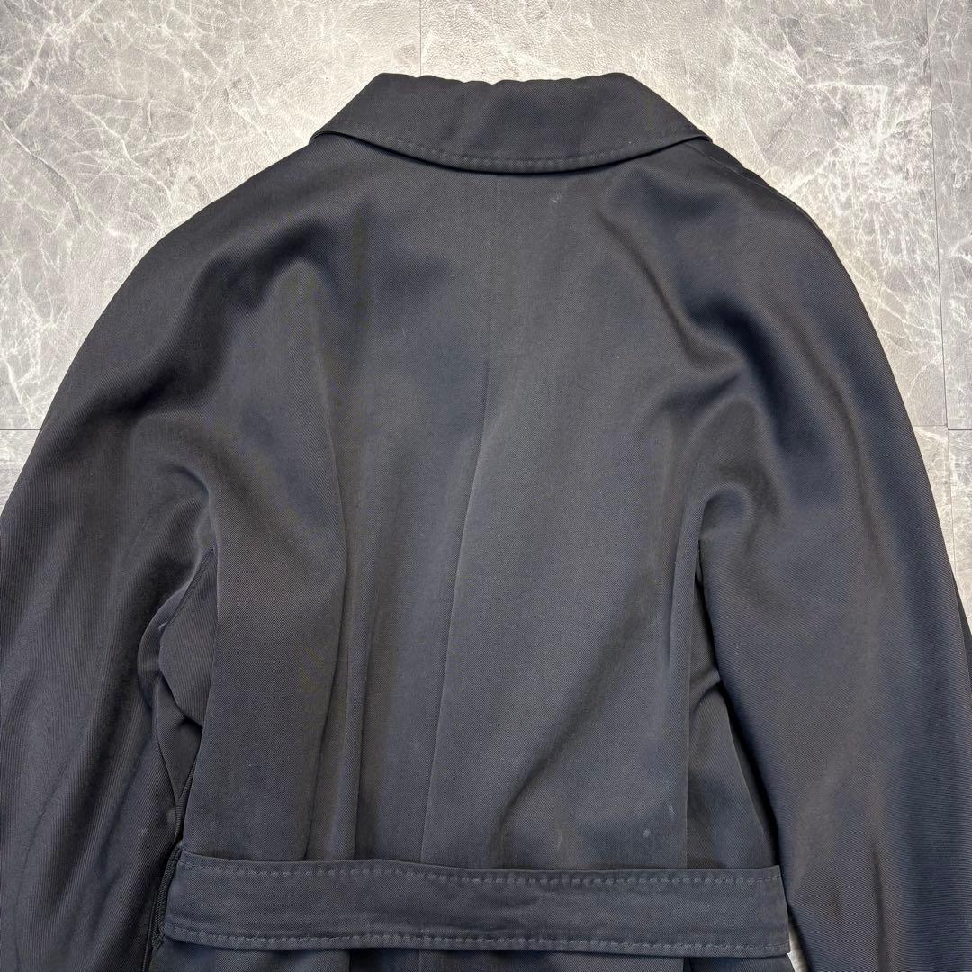 美品♡マックスマーラ　最高級白タグ　ベルテッド　ロングコート　L 黒　４０